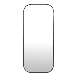 Matte Black Metal Dressing Mirror For Sale