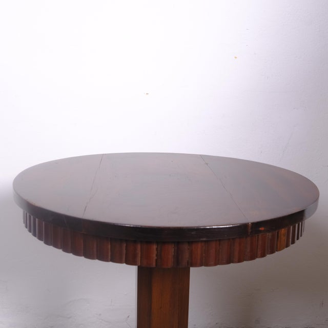 Art Deco Wooden Column Table, 1930s For Sale - Image 11 of 18