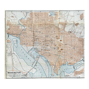 1909 Washington DC Antique Map