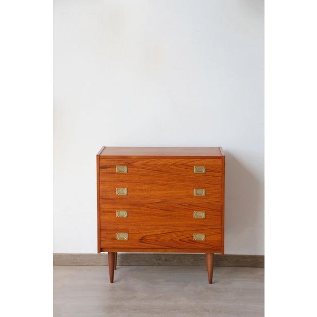 Vintage Danish Teak Chest of Drawers, 1970s For Sale - Image 11 of 12