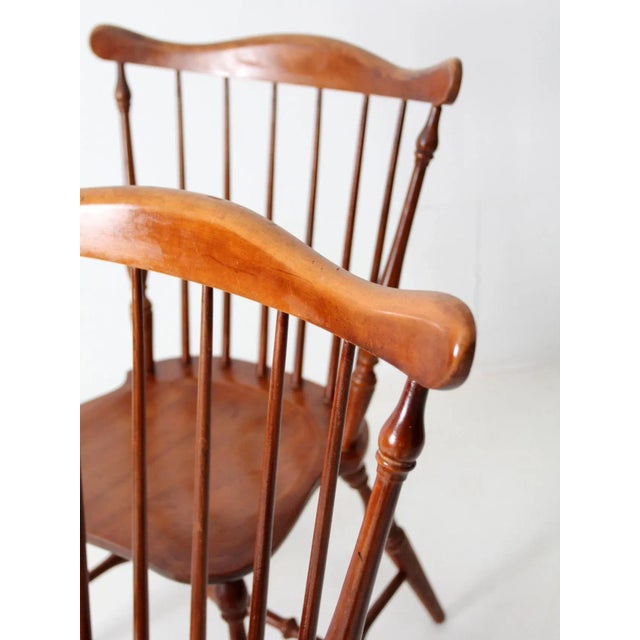 Mid-Century Windsor Dining Chairs Set of 4 For Sale - Image 10 of 13