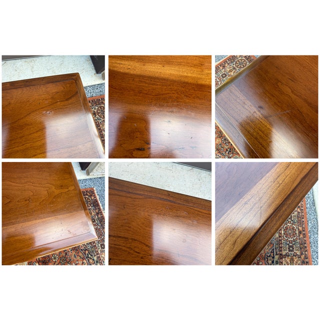 Vintage Statton Americana Traditional Solid Cherry 1 Drawer Console or Hall Table For Sale - Image 16 of 16