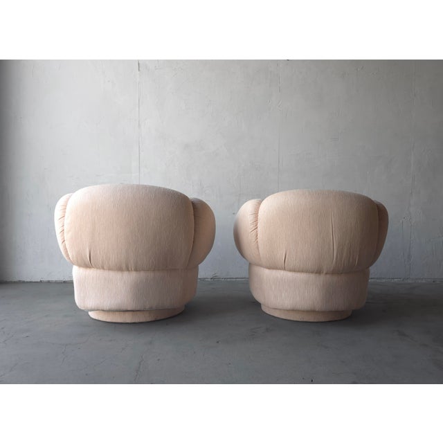 Pair of Post Modern Swivel Chairs by Vladimir Kagan for Directional For Sale - Image 9 of 11