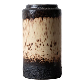 West German Fat Lava Vase, Scheurich 203-18, C. 1960s For Sale