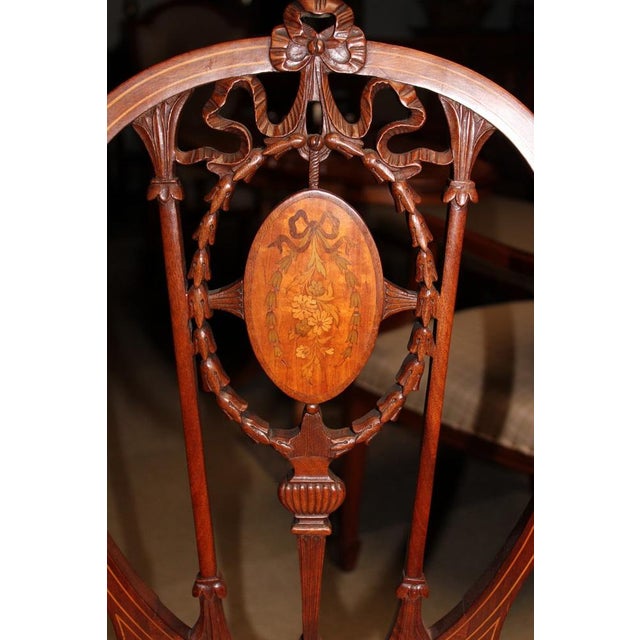 English Mahogany Living Room Set, 1930s, Set of 5 For Sale - Image 10 of 14