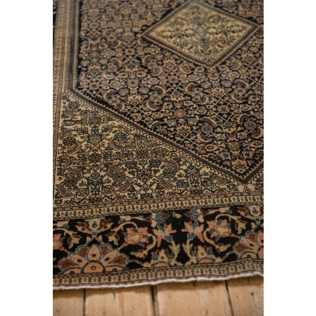 Navy Blue 1910s Antique Persian Farahan Sarouk Herati Wool Rug For Sale - Image 8 of 14
