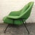 Metal Mid 20th Century Green Womb Chair and Ottoman Attributed to Knoll For Sale - Image 7 of 17