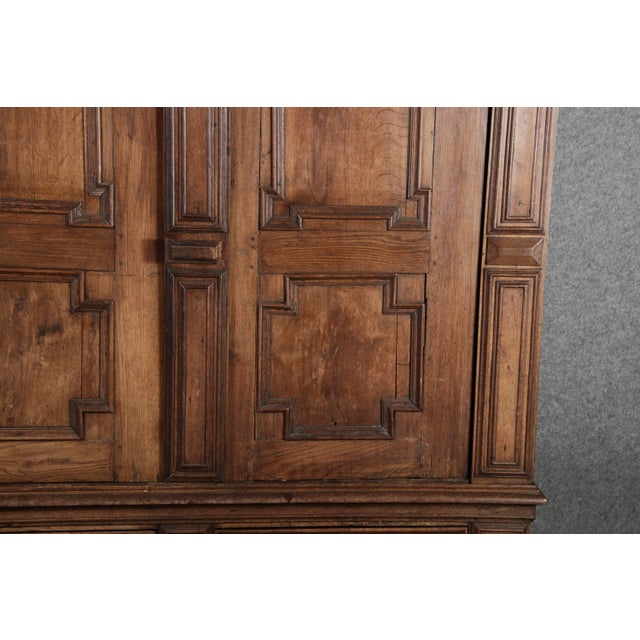 Antique Northern German Baroque Cabinet in Oak, 1740 For Sale - Image 13 of 18