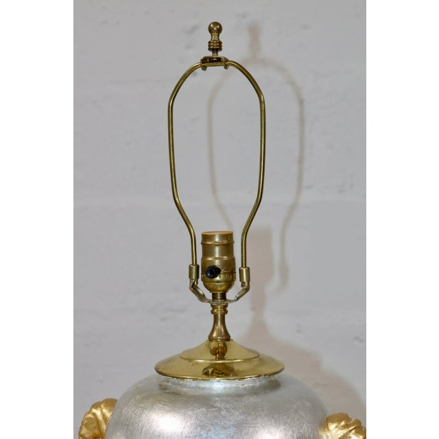 Custom Made Hand Painted Signed Large Table Lamps - A Pair For Sale - Image 9 of 12