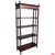 Late 19th Century French Empire Style Walnut Four Shelves Etagere For Sale - Image 9 of 9
