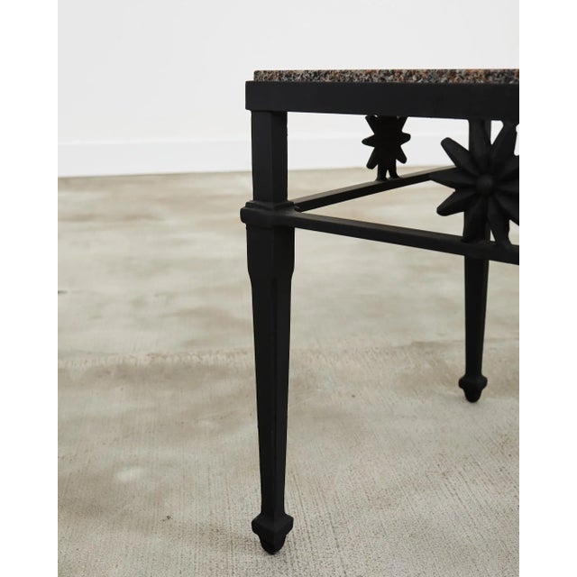 Pair of Neoclassical Style Granite Top Garden Drink Tables For Sale - Image 10 of 12