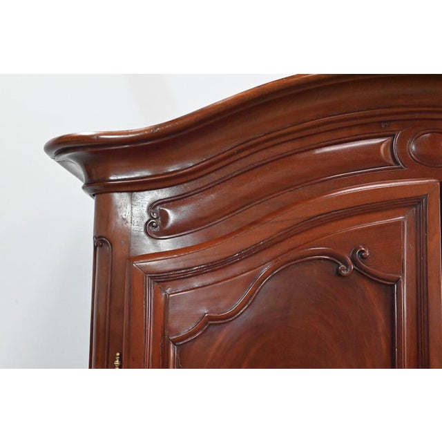 Brown Scriban Buffet in Mahogany from Port Nantais, 1750s For Sale - Image 8 of 18