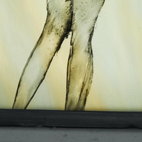 Gold Nude Figure, Mid 20th Century, Stained Glass For Sale - Image 8 of 10