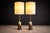 Art Nouveau 1930s Art Nouveau Table Lamps in Metal, Brass and Marble - a Pair For Sale - Image 3 of 9