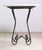 Mid 20th Century Round 21 In. Marble Wrought Iron Side Table For Sale - Image 4 of 6