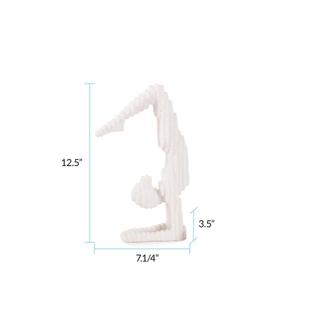 Contemporary Yin Scorpion Yoga Pose in Polyresin For Sale - Image 3 of 11