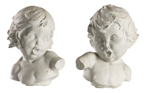 Child Biscuit Busts, Set of 2