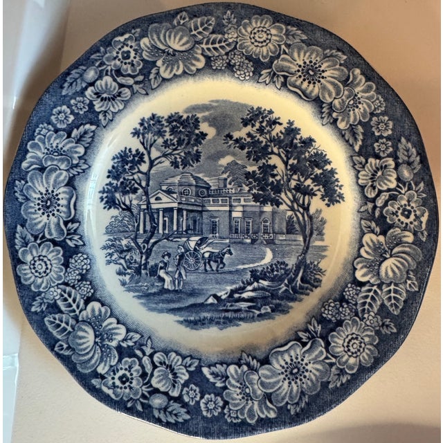 A timeless set of Liberty Blue plates celebrating early American history—perfectly timed for the upcoming 250th...