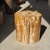 Oval Side Table in Petrified Wood, 1980s For Sale - Image 12 of 18