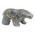 1960s Ben Saclamana Signed Inuit Carved Stone Bear Sculpture For Sale