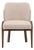 Walnut Linen Ellery Dining Chair For Sale