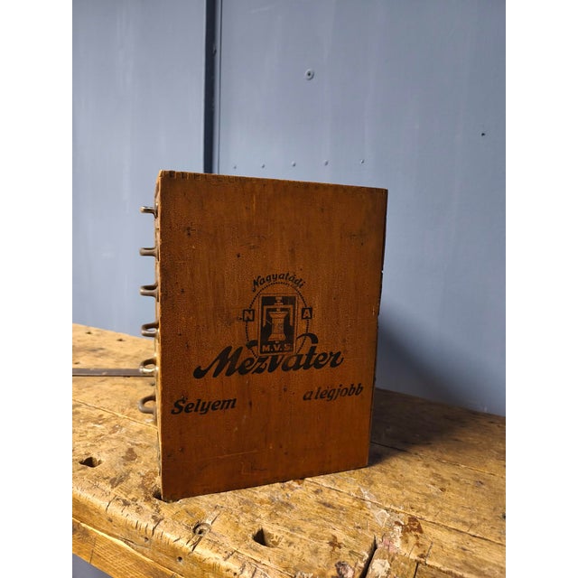 Textile Store Sewing Thread Box with 6 Smaller Drawers and Silk Thread Holder, 1920s For Sale - Image 6 of 18