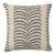 Blockprint Palm Frond Throw Pillow Cover in Deep Indigo For Sale
