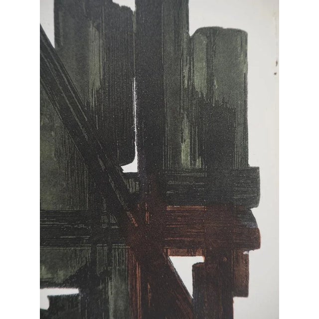 Pierre Soulages, Etching VII, Lithograph and Stencil For Sale - Image 4 of 5