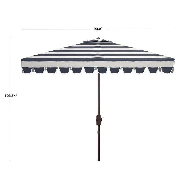 Contemporary Vienna 7.5 Square Umbrella - Navy/White For Sale - Image 3 of 4
