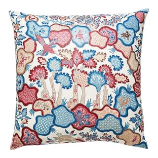 The House of Scalamandré Ziba Pillow, Peacock Rose For Sale