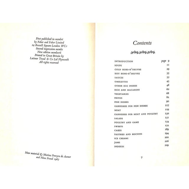 "The Home Book of Spanish Cookery" 1967 Aznar, Marina Pereira De and Froud, Nina For Sale - Image 4 of 8