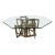 Mid Century Brutalist Sculptural Metal Coffee Table For Sale