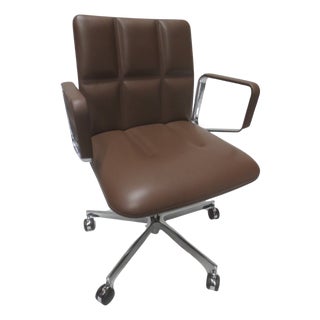 Walter Knoll Leadchair Executive Low Back Office Chair in Toffee (New) For Sale