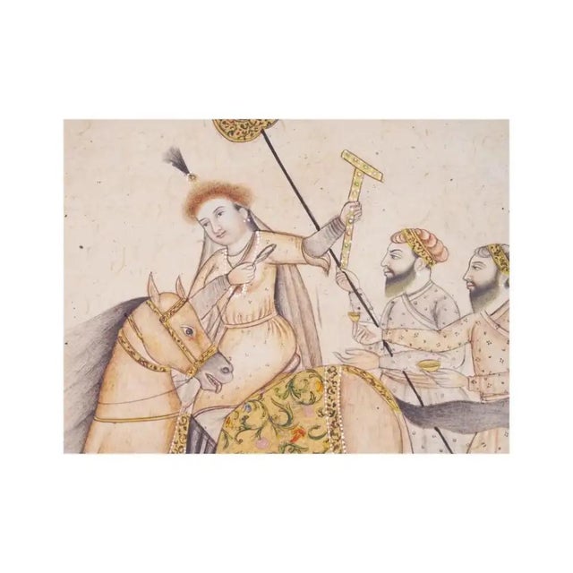 Antique 18Th C Indian Rajput Mughal Miniature Painting | Chairish