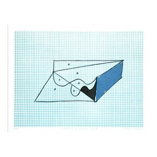 Sketch for an impossible project - Original Litho by Costantino Persiani - 1971 For Sale