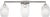 Visual Comfort Hable by Visual Comfort Studio Serafina 3-Light Vanity Sconce in Polished Nickel Silver Finish For Sale - Image 4 of 5