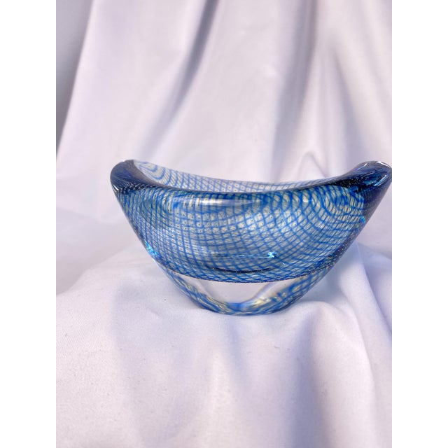 Orrefors Crystal "Kraka" Small Bowl Signed by Artist Sven Palmqvist For Sale - Image 13 of 15