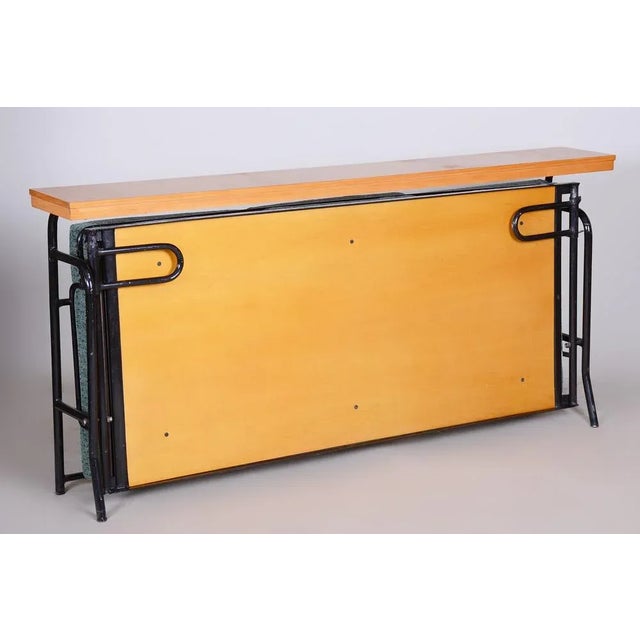 Brown & Blue Bauhaus Sofa, Czechia, 1930s For Sale - Image 15 of 18