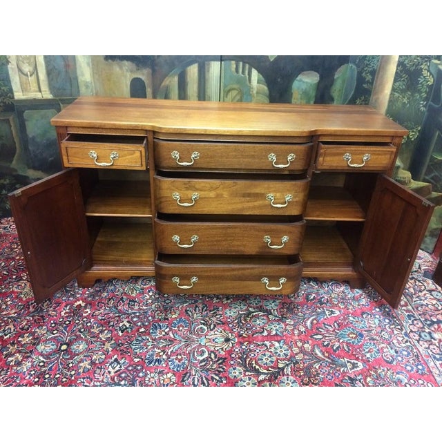 Wood Vintage Buffet, Sideboard, Unmarked For Sale - Image 7 of 16