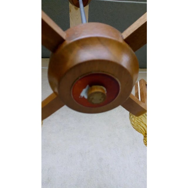 Vintage Chandelier by Drevo Humpolec for Inva Litomerice, 1970s For Sale - Image 6 of 12