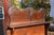 Vintage Rustic Dark Pine Wood Chiffonier Cabinet W/ Scrolled Top - Shelf & Drawer For Sale - Image 4 of 18