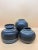 Set of 3 ceramic vases from West Germany Large height 16cm Diameter 14cm medium height 13cm diameter 14cm Small height...
