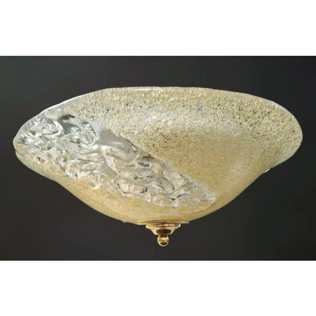 1960s 1960s Golden Murano Flush Mount For Sale - Image 5 of 10