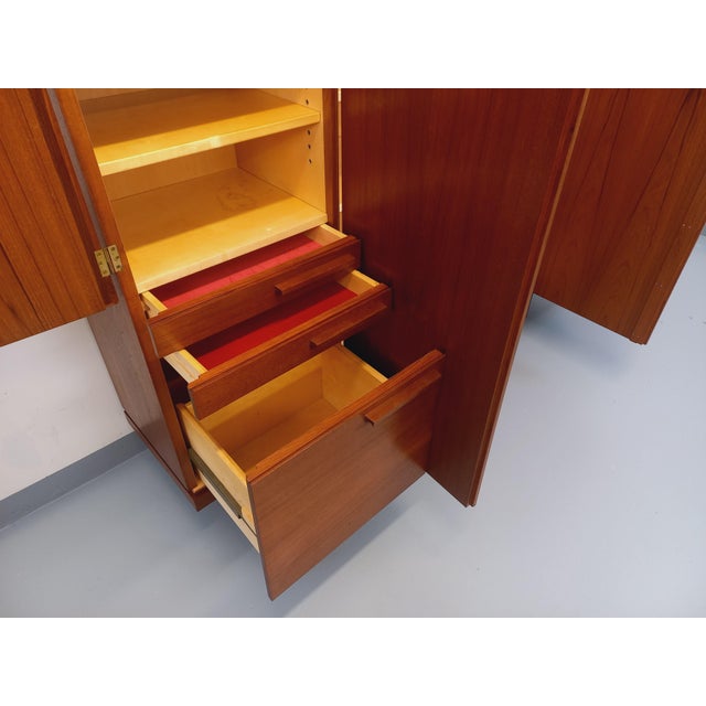 Vintage Scandinavian Sideboard in Teak and Black Metal, 1960s For Sale - Image 17 of 18