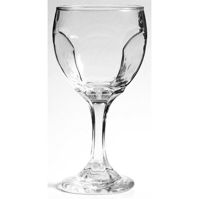 Libbey White Wine Glasses Chivalry Pattern 3268 Set of 8 Chairish