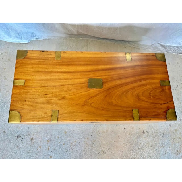 Late 19th Century 19th Century English Camphor Wood Campaign Chest For Sale - Image 5 of 18