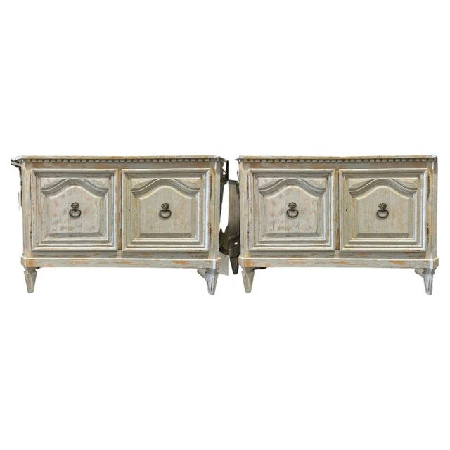 Italian Chests of Drawers in Pinewood, Early 20th Century, Set of 2 For Sale - Image 11 of 11