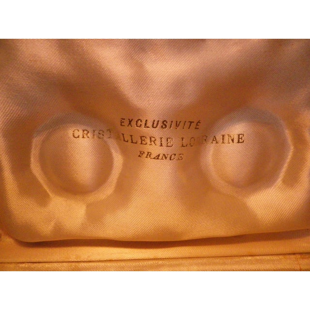 Glass Crystal Salt Cellars from Cristallerie De Lorraine, 1950s, Set of 2 For Sale - Image 7 of 13