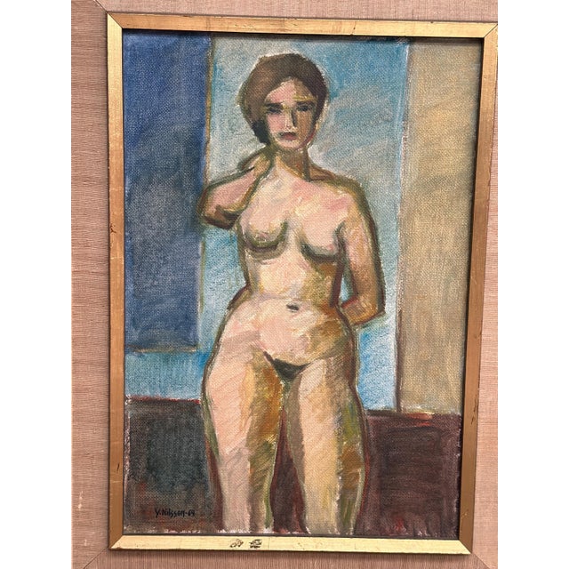 Gunnar Svensson, Nude Study, 1964, Oil on Canvas, Framed For Sale - Image 16 of 18