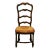 Vintage Antique Country French Style Ladderback Dining Side Chair For Sale